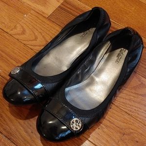 Black Coach Flats EUC